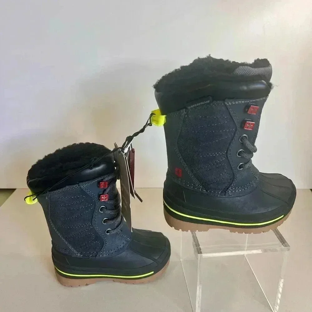 NWT Swiss Tech Toddler Black Waterproof 3M Thinsulate Snow Winter Boots Size 6‎
